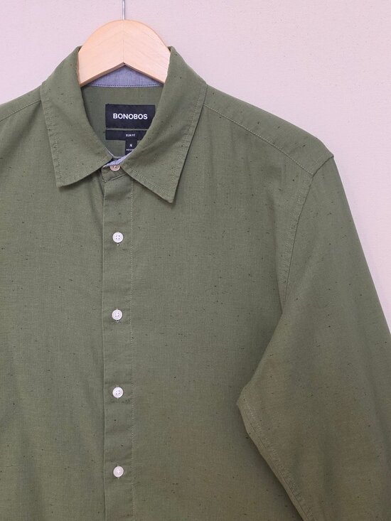 Bonobos Other - Bonobos Linen Blend Slim Fit Button Down M